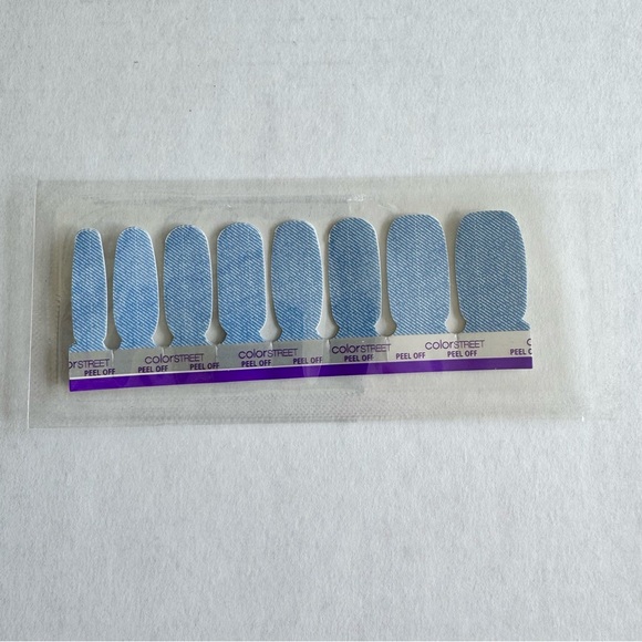 *Exclusive* Color Street: Denim Diva | Light Blue Jeans Twill Western Cowboy - Picture 5 of 13